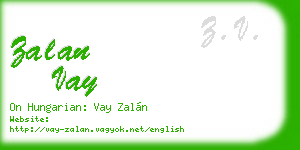 zalan vay business card